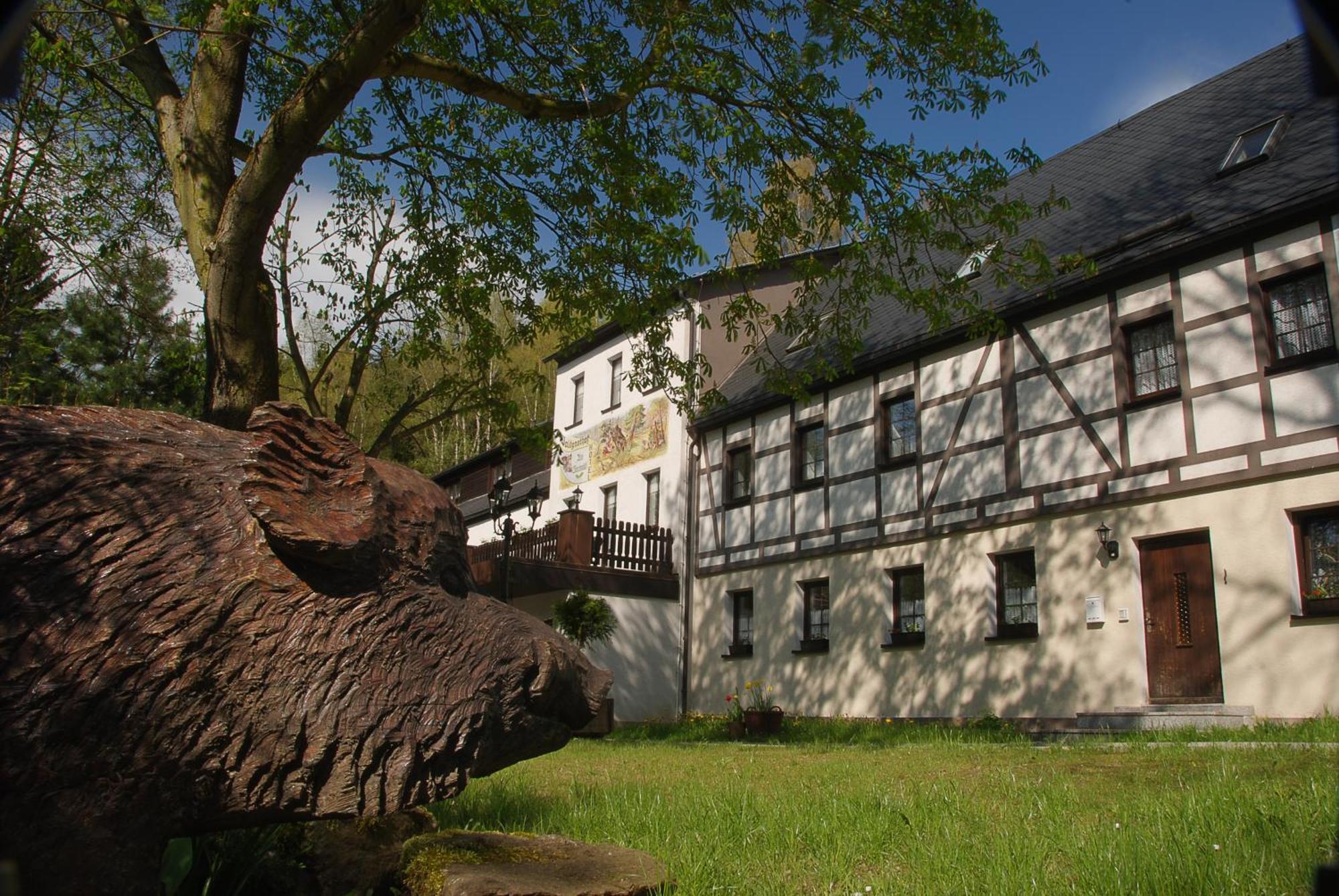 Waldgasthof & Hotel Am Sauwald Tannenberg Esterno foto